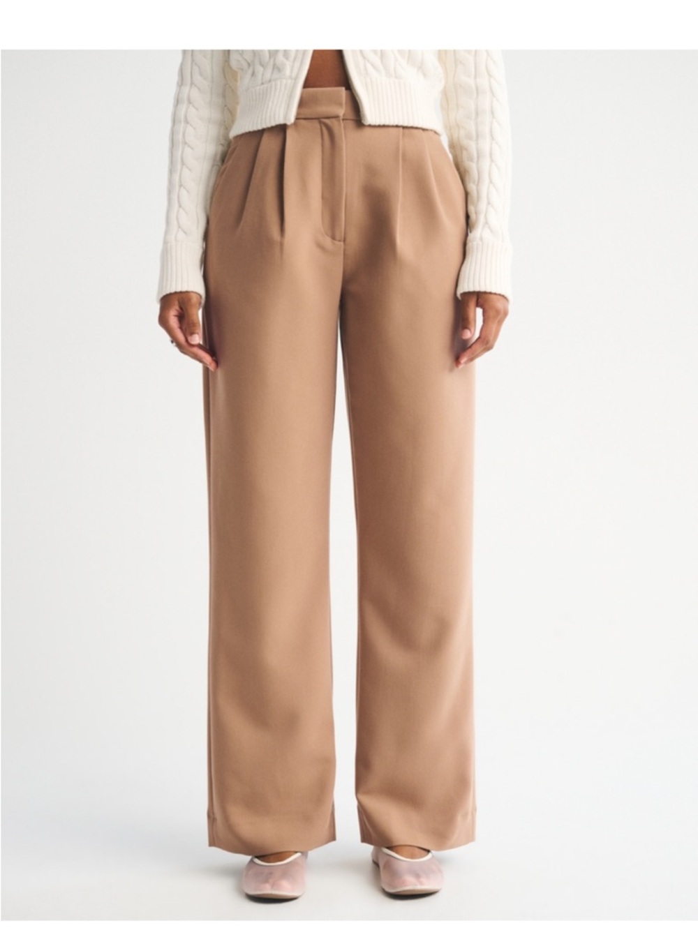 Abercrombie & Fitch Solane Tailored Wide Leg Pant